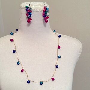 Christmas Jingle Bells Necklace & Earrings Set